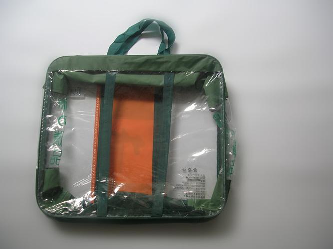 惠州工厂专业定制无纺布棉被袋 透明pvc拼接耐用床上用品包.